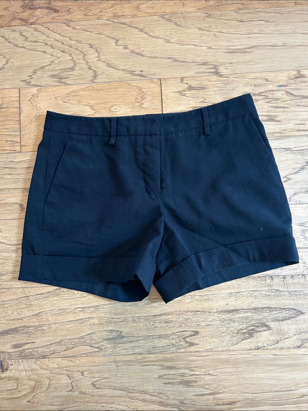 Forever 21 Black High Waist Cuffed Shorts